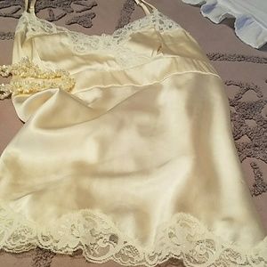 I.N.C Silk Camisole w Lace Trim Size 14